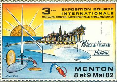  / CPSM FRANCE 06 "Menton, exposition bourse internationale"