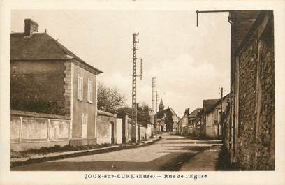 CPA FRANCE 27 "Jouy sur Eure, rue de l'Eglise"