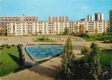  / CPSM FRANCE 93 "Epinay sur Seine, jardin de la place de Paris"