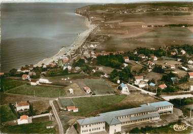  / CPSM FRANCE 76 "Quiberville, vue aérienne"