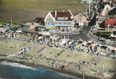  / CPSM FRANCE 76 "Quiberville, la plage et les hôtels"