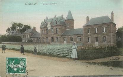  / CPA FRANCE 76 "Luneray, groupe scolaire"