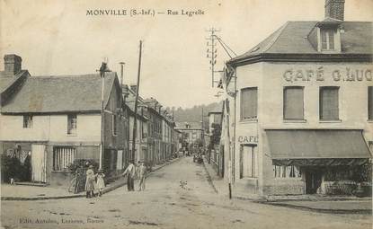  / CPA FRANCE 76 "Monville, rue Legrelle"