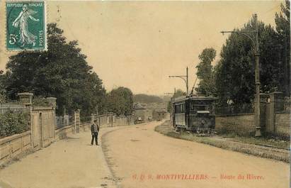  / CPA FRANCE 76 "Montivilliers, route du Havre" / TRAM