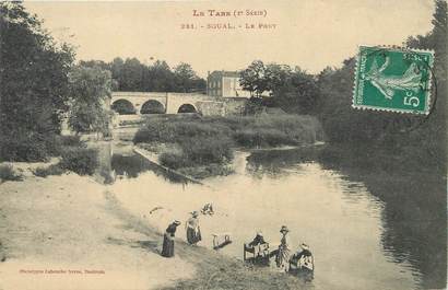  / CPA FRANCE 81 "Soual, le pont" / Ed. Labouche