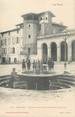 81 Tarn  / CPA FRANCE 81 "Gaillac, tours de la place Thiers et fontaine" / Ed. Labouche