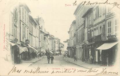  / CPA FRANCE 81 "Lavaur, grande rue" / Ed. Labouche