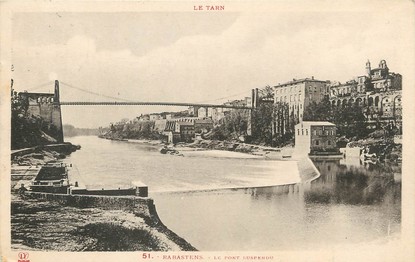 / CPA FRANCE 81 "Rabastens, le pont suspendu" / Ed. Labouche 