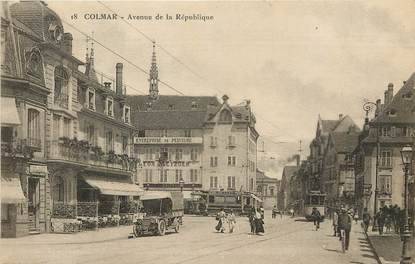 CPA FRANCE 68 "Colmar, avenue de la République"