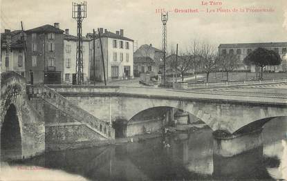 / CPA FRANCE 81 "Graulhet, les ponts de la promenade" / Ed. Labouche 