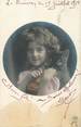 Enfant    CPA    ENFANT    " Petite fille et son chat "