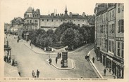 01 Ain / CPA FRANCE 01 "Bourg en Bresse, square Lalande et av Alsace Lorraine"