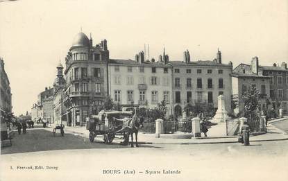 / CPA FRANCE 01 "Bourg en Bresse, square Lalande"