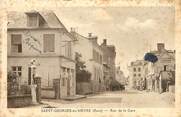 27 Eure CPA FRANCE 27 "Saint Georges du Vièvre, rue de la Gare"