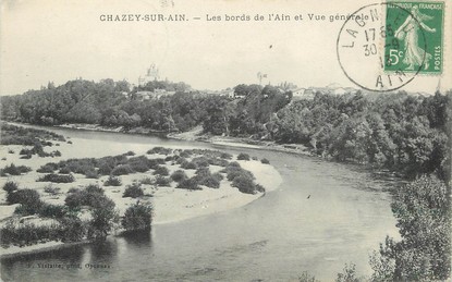 / CPA FRANCE 01 "Chazey sur Ain, les bords de l'Ain"