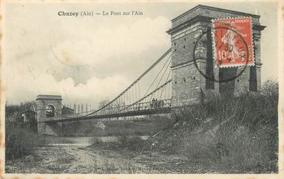 / CPA FRANCE 01 "Chazey, le pont sur l'Ain"