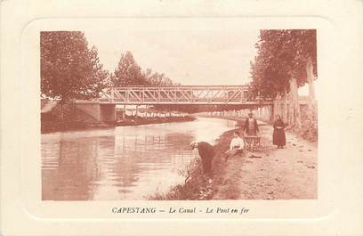 CPA FRANCE 34 "Capestang, le canal et le pont en fer"