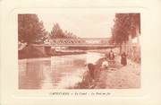 34 Herault CPA FRANCE 34 "Capestang, le canal et le pont en fer"