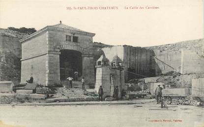 CPA FRANCE 26 "Saint Paul trois Chateaux, les carrières"