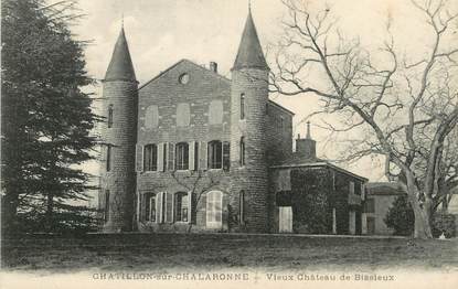 / CPA FRANCE 01 "Châtillon sur Chalaronne, vieux château de Bissieux"