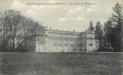 / CPA FRANCE 01 "Châtillon sur Chalaronne, château du Chapuy"
