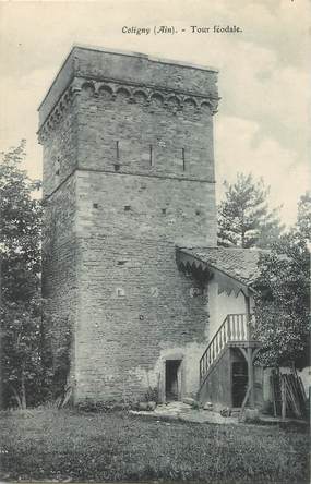 / CPA FRANCE 01 "Coligny, tour Féodale"