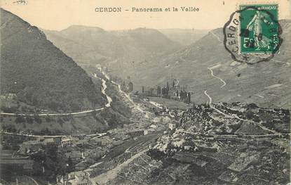 / CPA FRANCE 01 "Cerdon, panorama et la vallée"