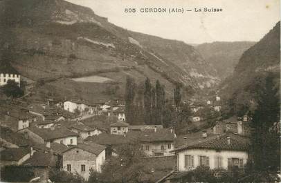 / CPA FRANCE 01 "Cerdon, la suisse"