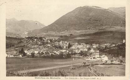 / CPA FRANCE 01 "Châtillon de Michaille, vue générale, le Sorgia"