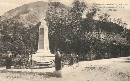 / CPA FRANCE 26 "Luc en Diois, le monument aux morts"