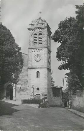 / CPSM FRANCE 26 "Peyrus, l'église et la vieille horloge"