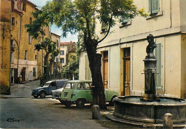 / CPSM FRANCE 83 "Méounes, place des écoles"