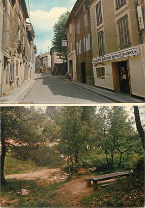 / CPSM FRANCE 83 "Poucieux, grande rue, le pique nique"