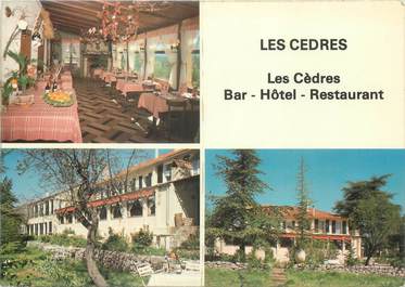 / CPSM FRANCE 83 "Saint Zacharie, Hôtel restaurant Le Cèdres" 