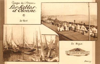 CPA FRANCE 85 "Sables d'Olonne, le Port et la digue"