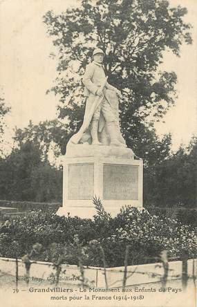 CPA FRANCE 60 "Grandvilliers, monument aux morts"