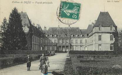 / CPA FRANCE 71 "Château de drée, façade principale"
