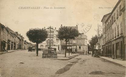 / CPA FRANCE 71 "Chauffailles, place du Monument"