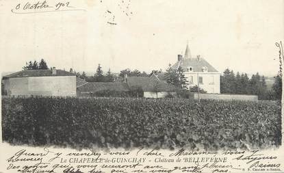 / CPA FRANCE 71 "La Chapelle de Guinchay, château de Belleverne"