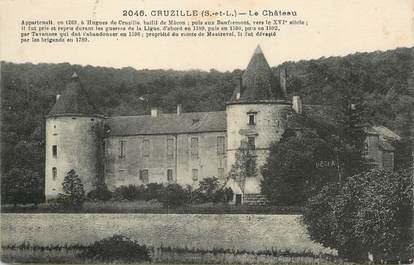 / CPA FRANCE 71 "Cruzille, le château"