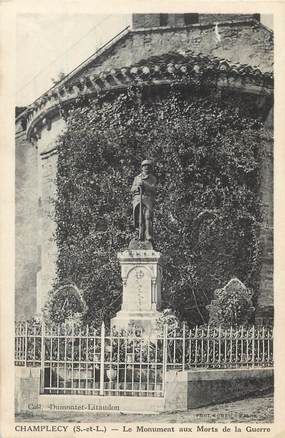 / CPA FRANCE 71 "Champlecy, le monument aux morts"