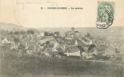 / CPA FRANCE 71 "Couches Les Mines, vue générale"