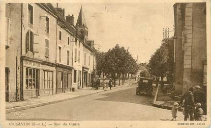 / CPA FRANCE 71 "Cormatin, rue du centre"