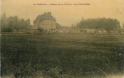 / CPA FRANCE 71 "Saint Ambreuil, château de la Ferté" / CARTE TOILEE