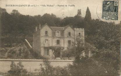 / CPA FRANCE 71 "Bourbon Lancy, villa Médicis, pension de famille"