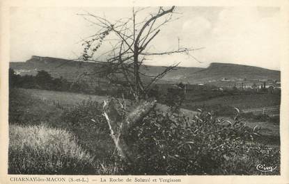 / CPA FRANCE 71 "Charnay les Macon, la Roche de Solutré et Vergisson"