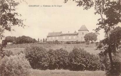 / CPA FRANCE 71 "Charnay, château Saint Léger"