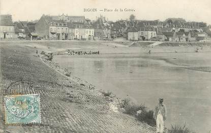 / CPA FRANCE 71 "Digoin, place de la Grève"