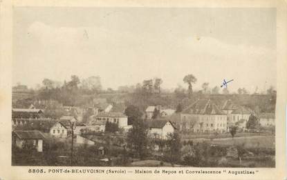 / CPA FRANCE 38 "Pont de Beauvoisin, maison de repos et convalescence Augustines"