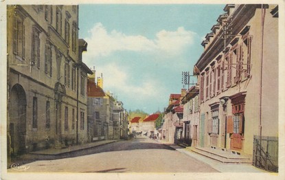 / CPA FRANCE 38 "Pont de Beauvoisin, rue de la gare"